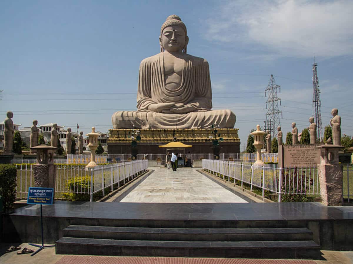 North India great buddha statue bodh gaya