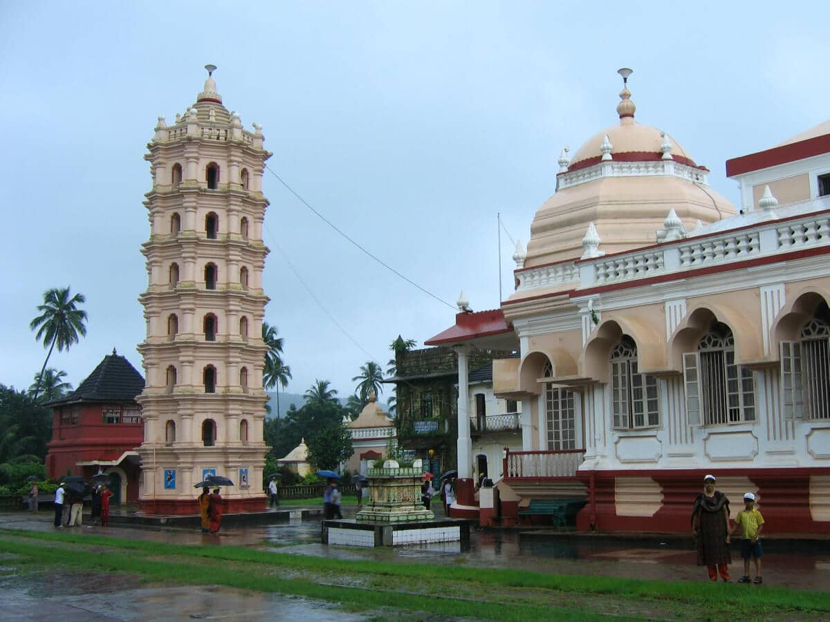 West India mangeshi temple goa